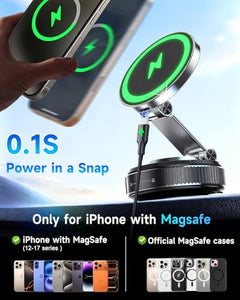 15W Magnetic Wireless Car Charger Mount