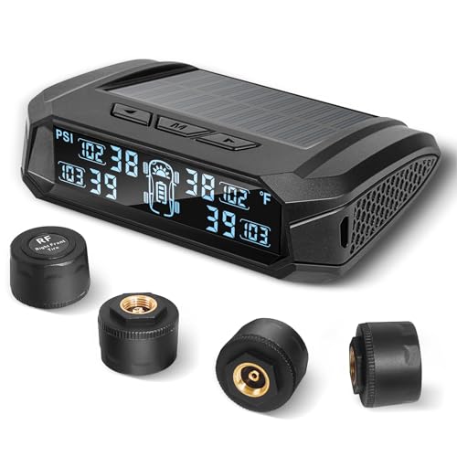 RV TPMS with Solar Charging & 4 Sensors
