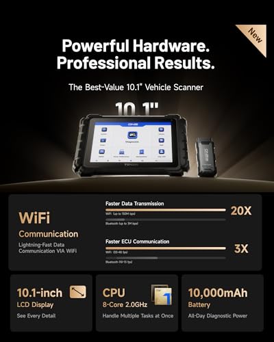 10.1" Bidirectional OBD2 Scanner with ECU Coding