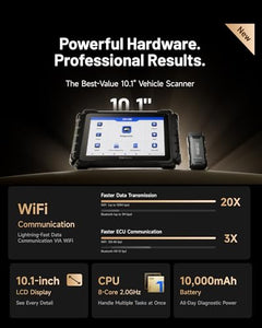 10.1" Bidirectional OBD2 Scanner with ECU Coding