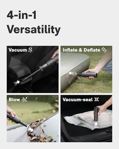4-in-1 Cordless Car Vacuum & Air Duster