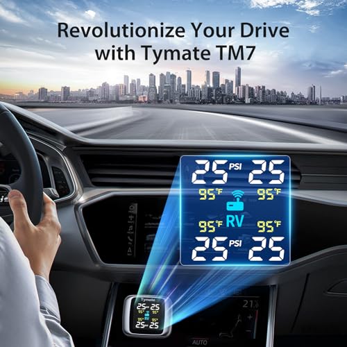 Wireless TPMS with 4 Sensors & Color Display