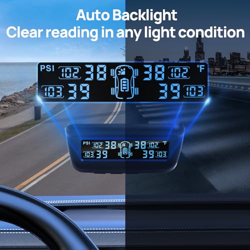Solar TPMS with 4 Sensors & LCD Display