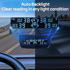 Solar TPMS with 4 Sensors & LCD Display