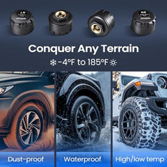 Solar TPMS with 4 Sensors & Color Display