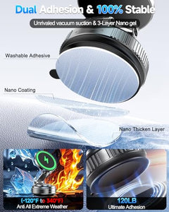 15W Magnetic Wireless Car Charger Mount