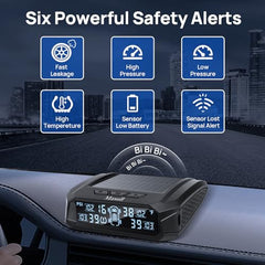 RV TPMS with Solar Charging & 4 Sensors