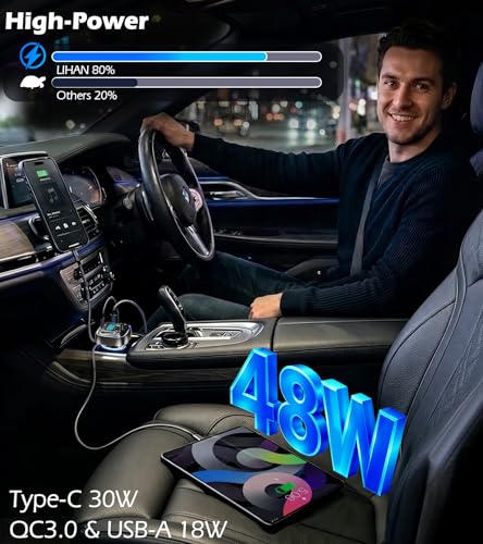 48W Bluetooth FM Transmitter Car Charger