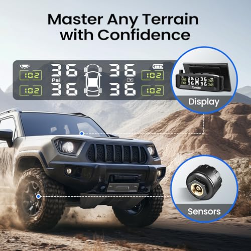 Solar TPMS with 4 Sensors & Color Display