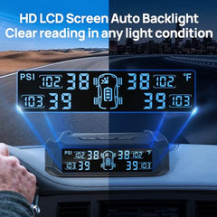 RV TPMS with Solar Charging & 4 Sensors