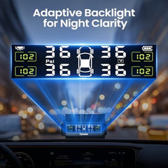 Solar TPMS with 4 Sensors & Color Display