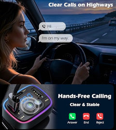 48W Bluetooth FM Transmitter Car Charger