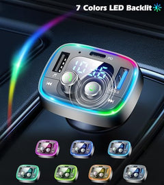 48W Bluetooth FM Transmitter Car Charger