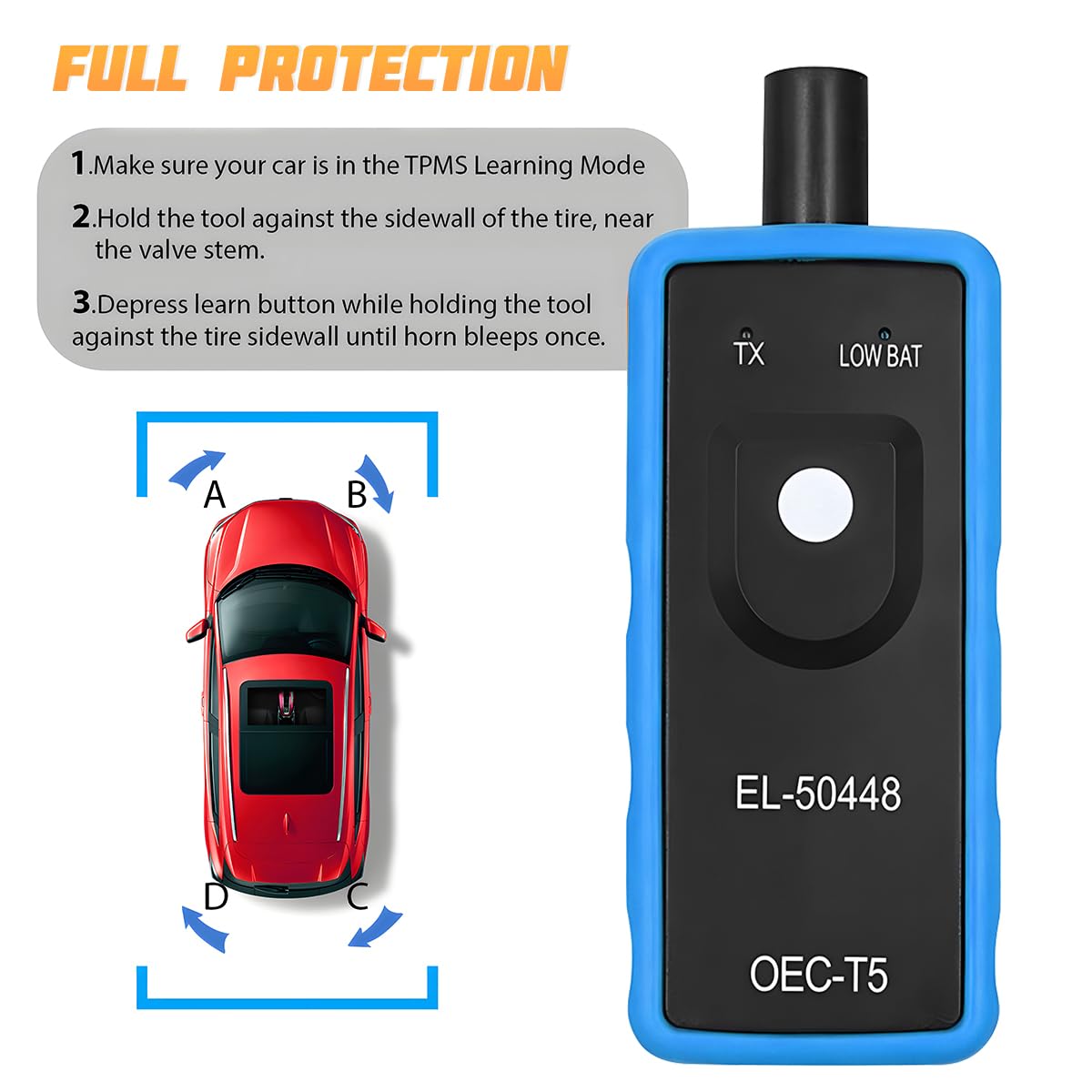 TPMS Relearn Tool for GM Vehicles