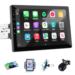 10.1" Single DIN Car Stereo with Wireless CarPlay & Android Auto