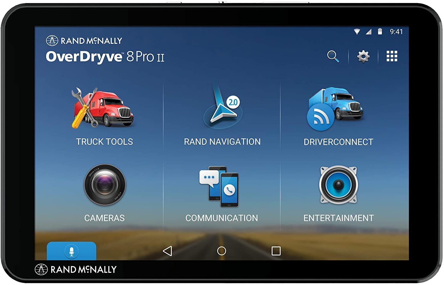 8" Truck GPS Navigator with Dash Cam