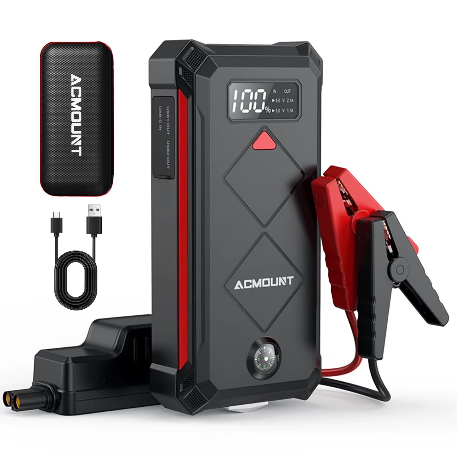 5000A Jump Starter with Air Compressor