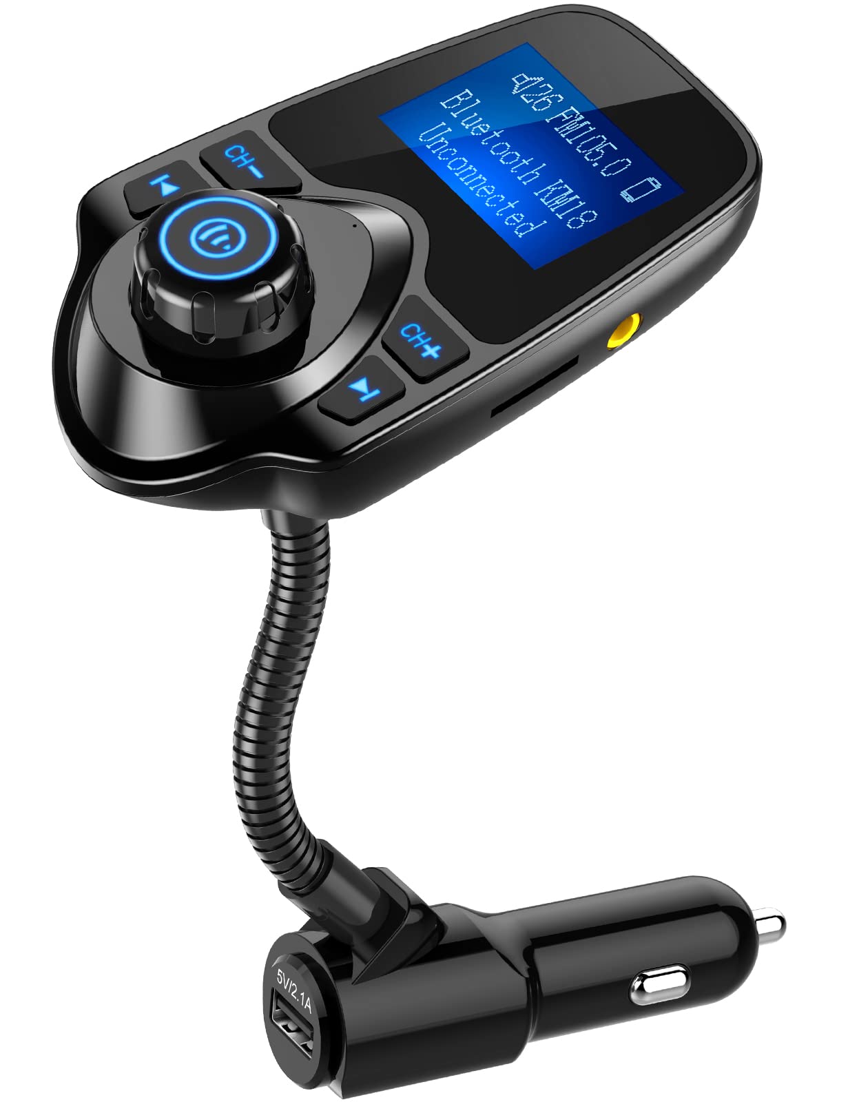 Bluetooth FM Transmitter with Display & Charger