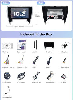 10.2" Android Car Radio for Toyota Camry 2015–2017