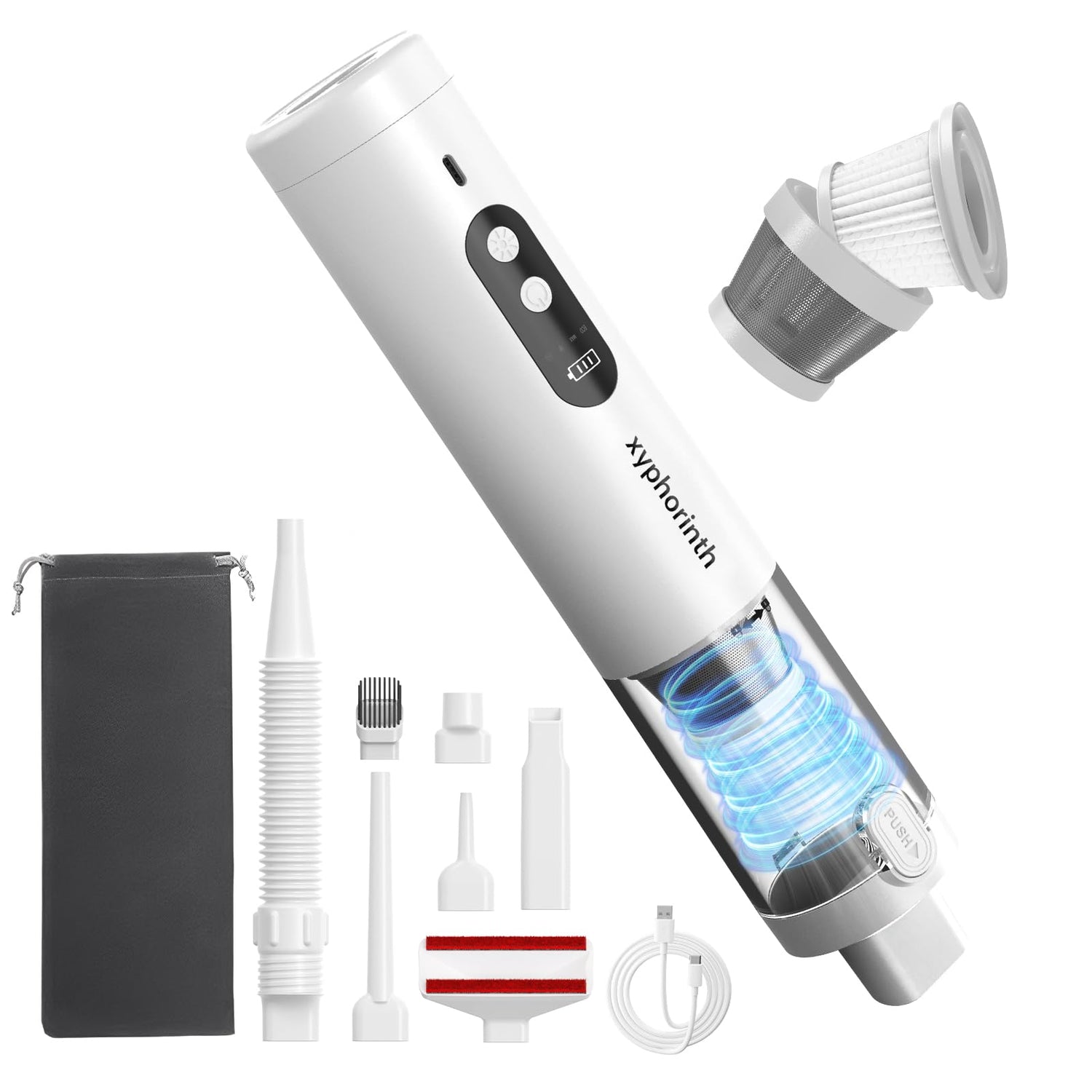 5-in-1 Cordless Car Vacuum & Air Duster
