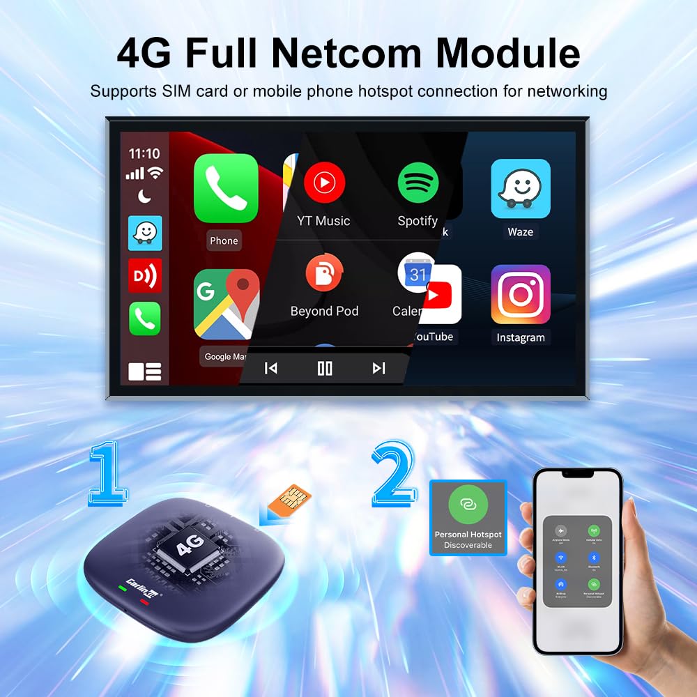 Wireless CarPlay & Android Auto AI Box