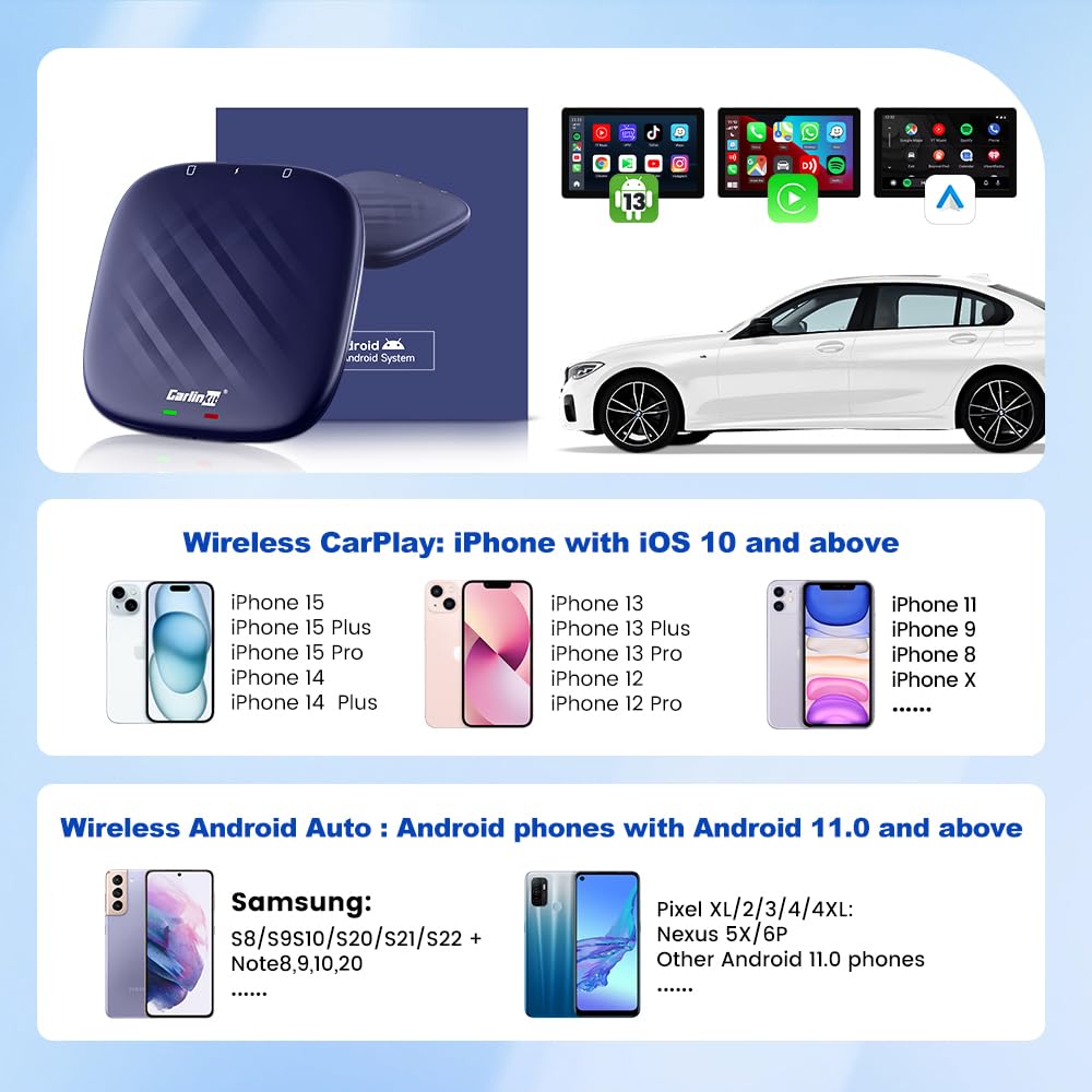 Wireless CarPlay & Android Auto AI Box