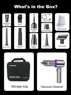4-in-1 Cordless Car Vacuum & Air Duster