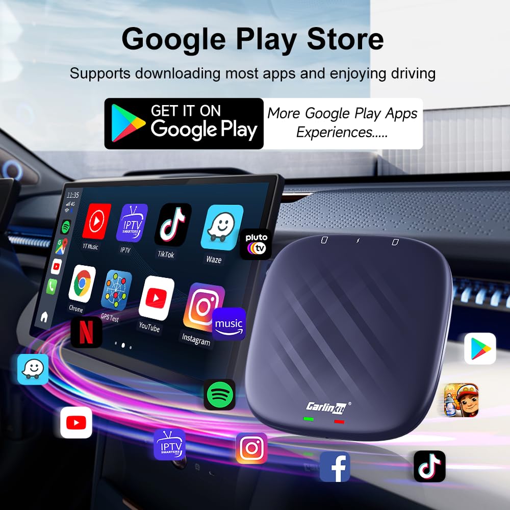 Wireless CarPlay & Android Auto AI Box