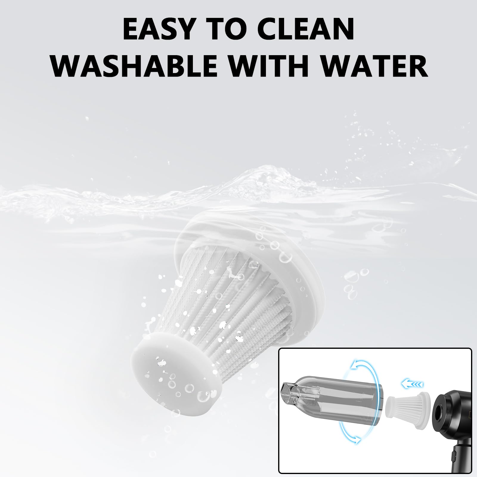 4-in-1 Cordless Handheld Car Vacuum Cleaner