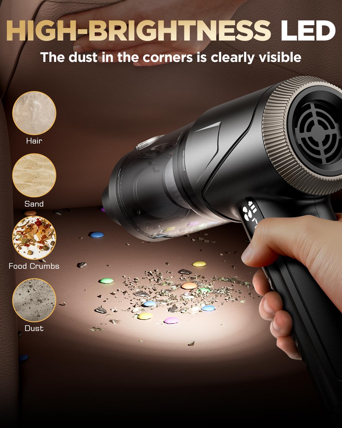 4-in-1 Portable Car Vacuum Cleaner