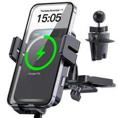 Auto-Clamping Wireless Car Charger Mount