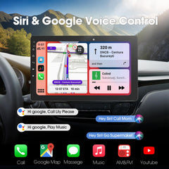 10.1" Single DIN Car Stereo with Wireless CarPlay & Android Auto