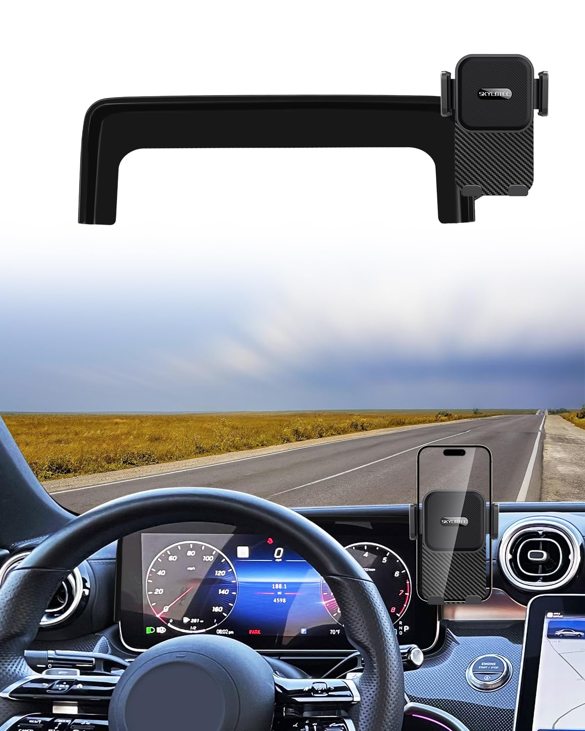 Phone Mount for Mercedes GLC & C-Class 12.3" Display