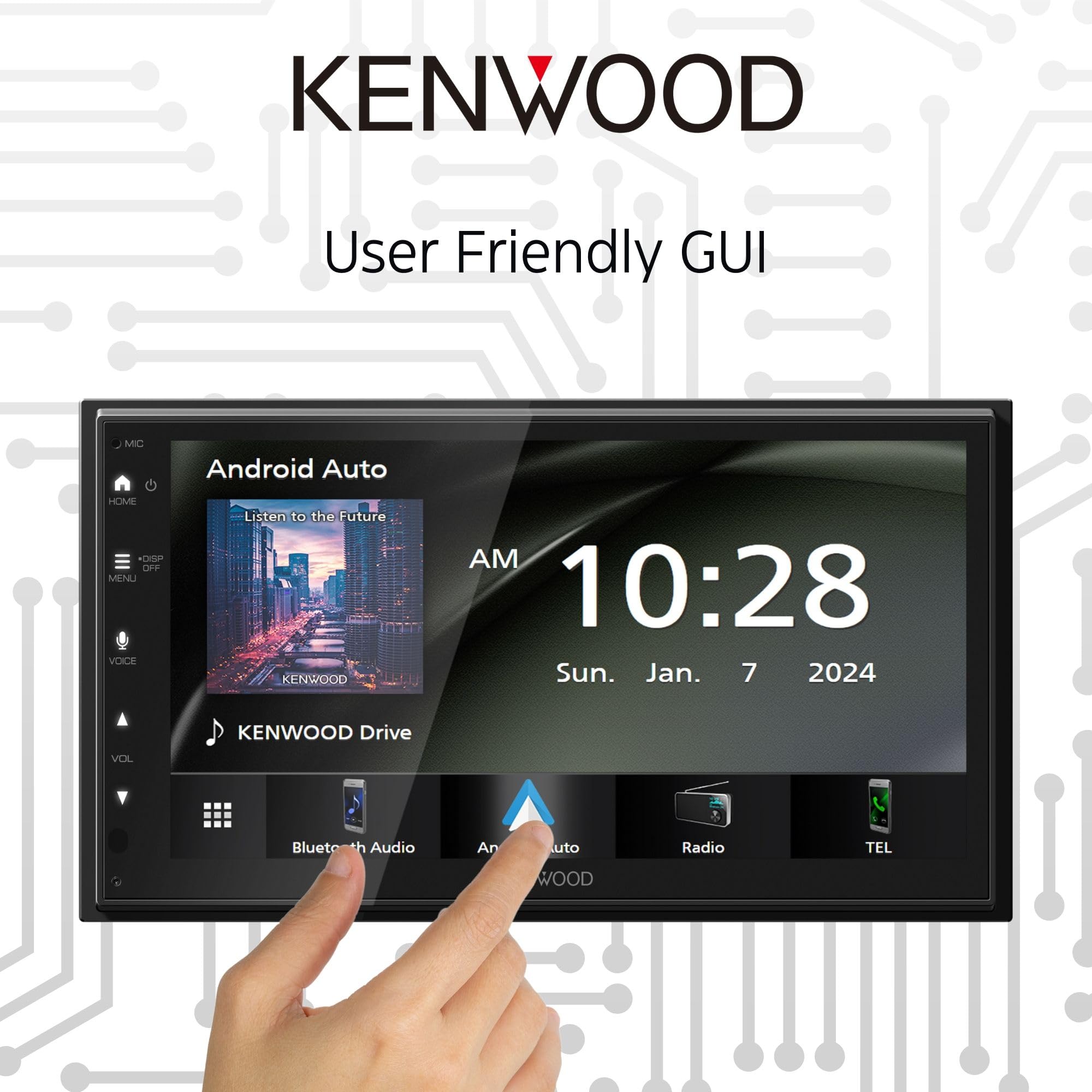 6.8" Car Stereo with CarPlay & Android Auto