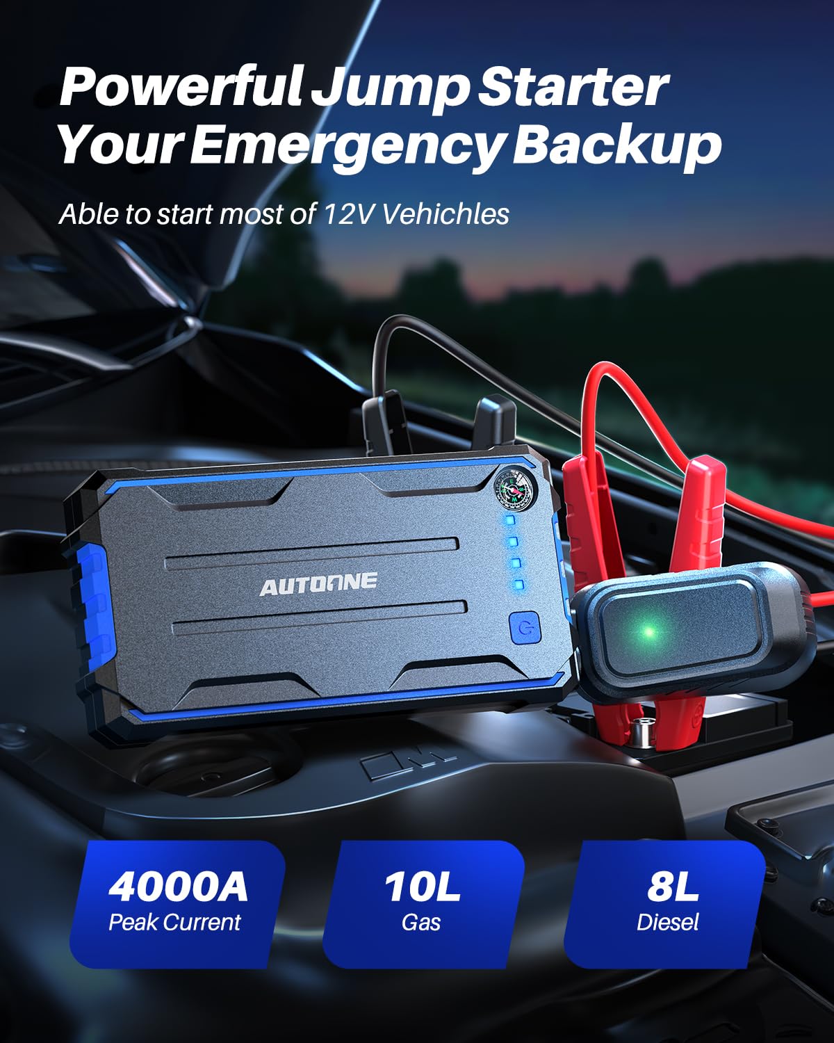 AUTOONE Jump Box for Car Battery Portable
