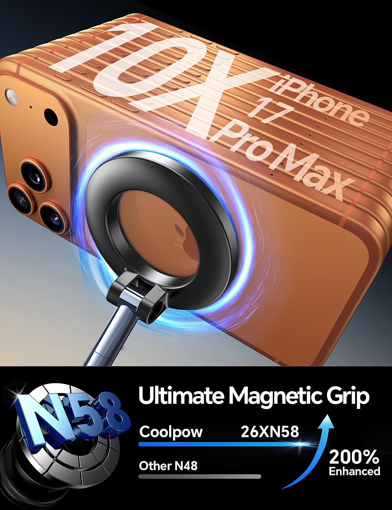 Vacuum Magnetic Car Mount for MagSafe