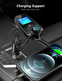 Bluetooth FM Transmitter with Display & Charger