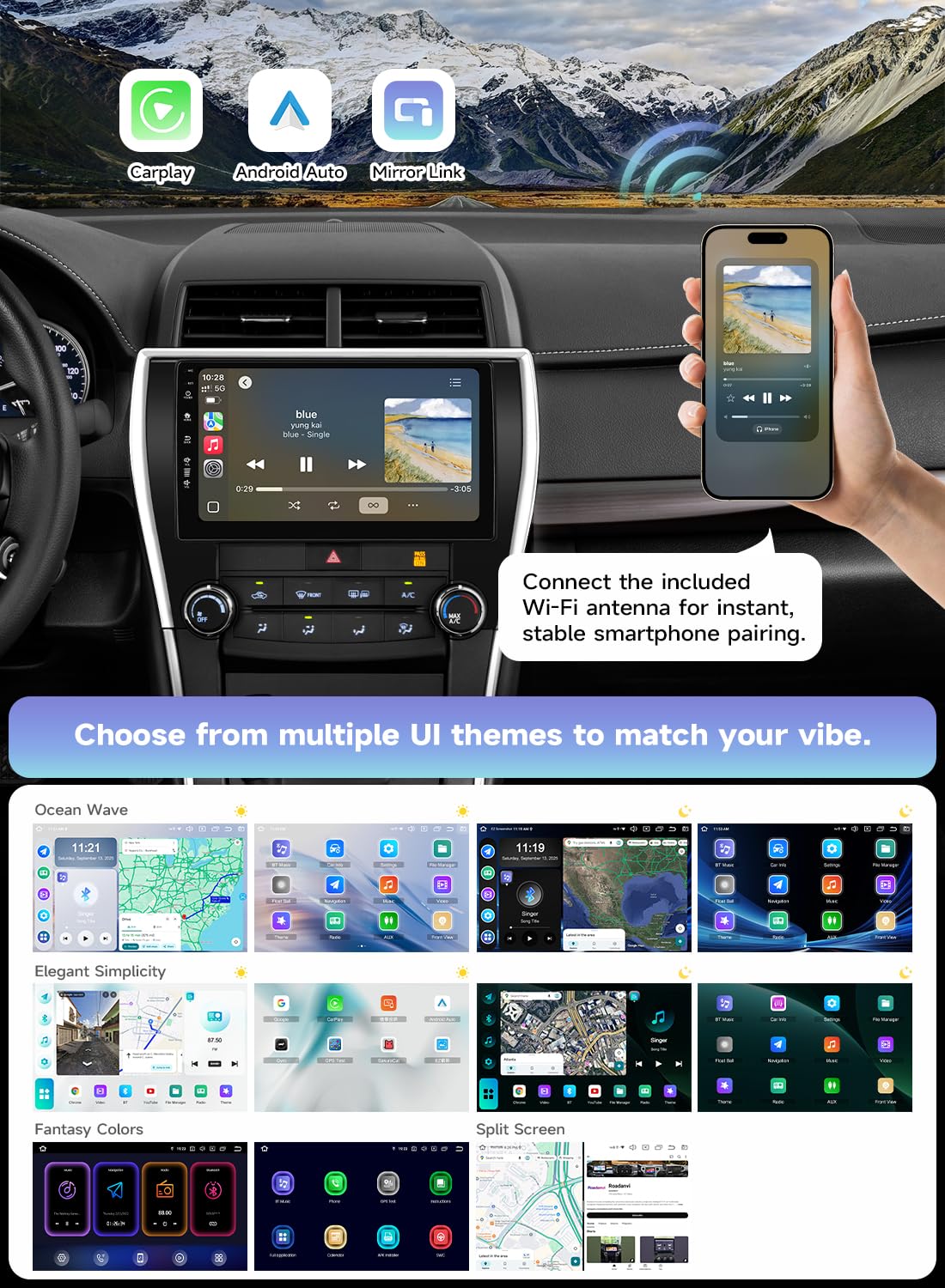 10.2" Android Car Radio for Toyota Camry 2015–2017