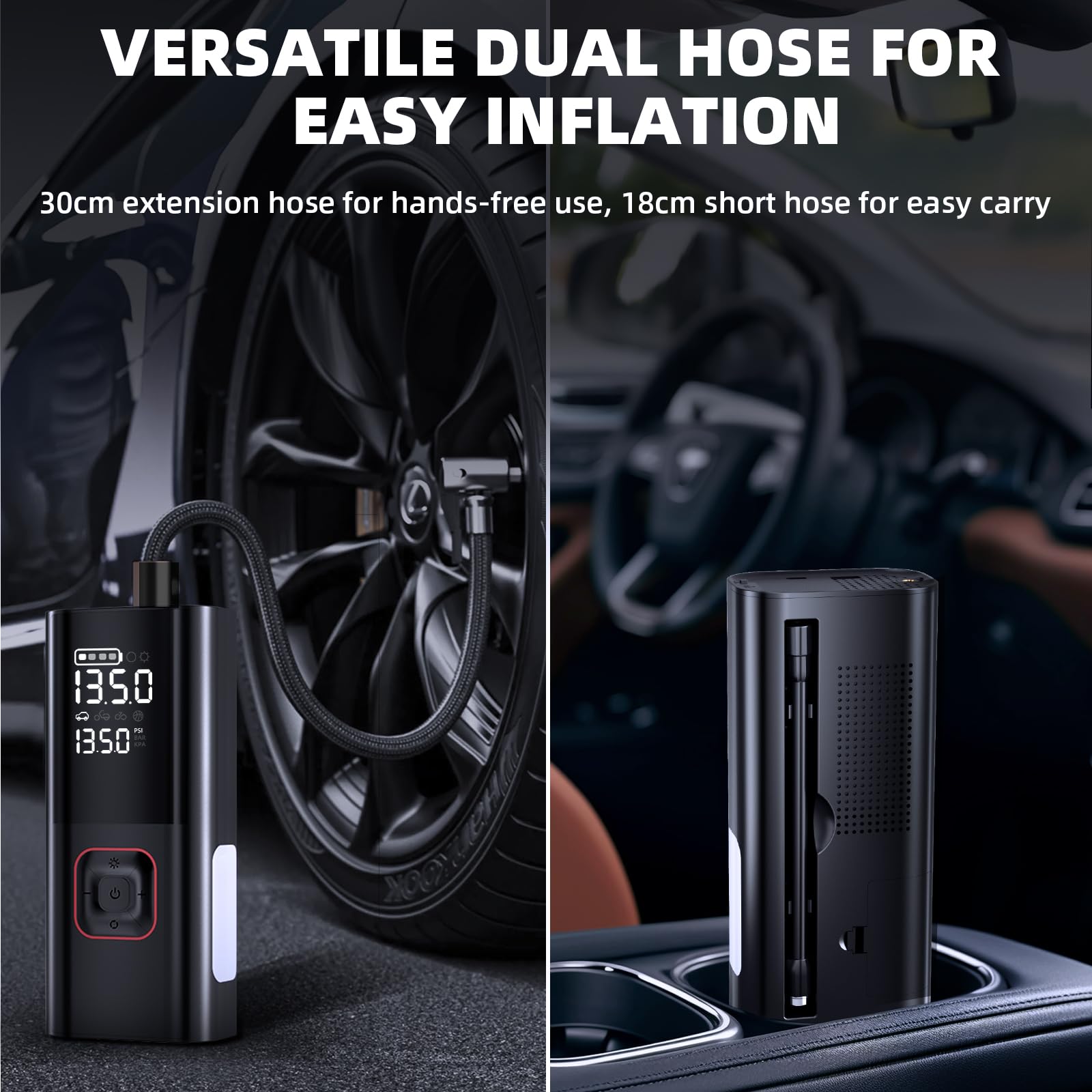 5000A Jump Starter with Air Compressor