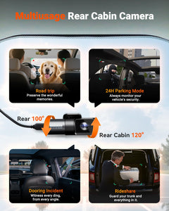 4-Channel STARVIS 2 Dash Cam with 360° View & GPS