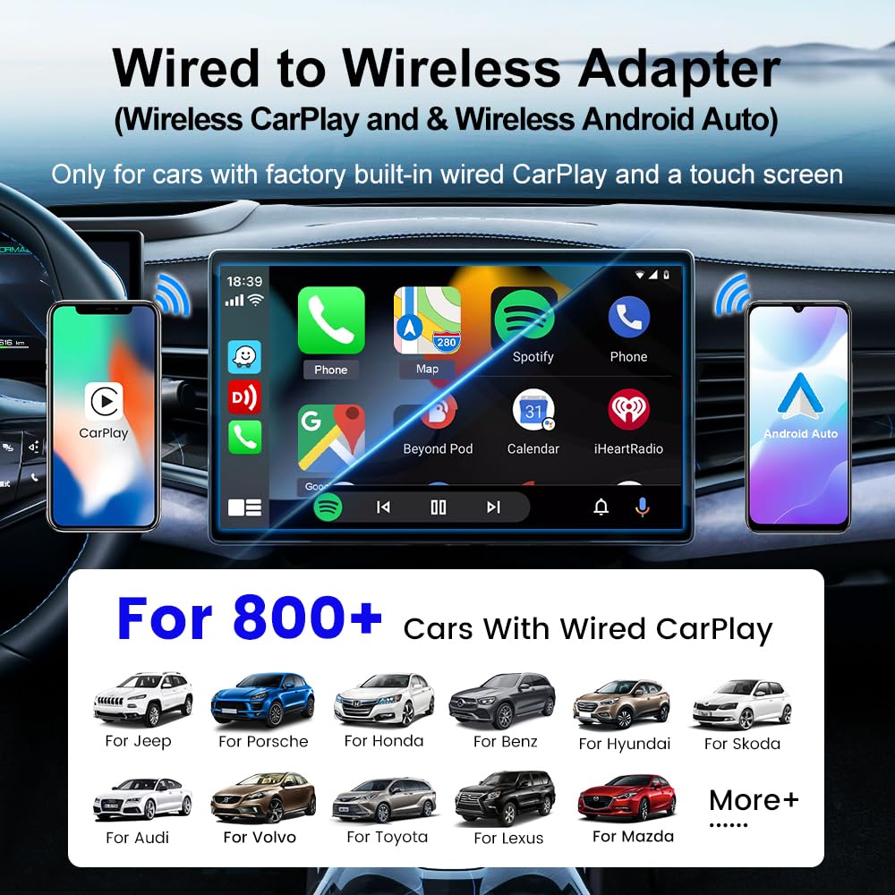 Wireless CarPlay & Android Auto AI Box