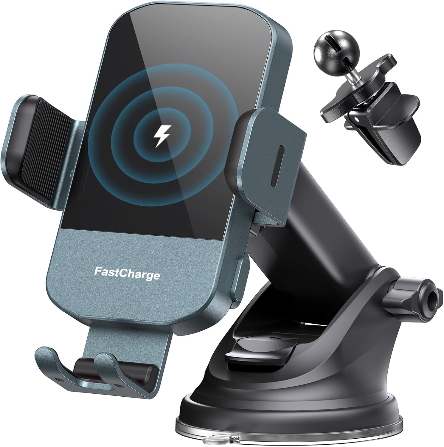 15W Auto-Clamping Wireless Car Charger Mount