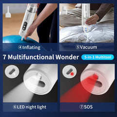 5-in-1 Cordless Car Vacuum & Air Duster