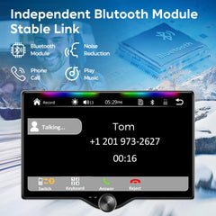 Double DIN Car Stereo with Wireless CarPlay & Android Auto