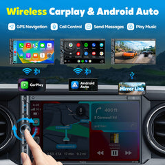 Double DIN Car Stereo with CarPlay & Android Auto