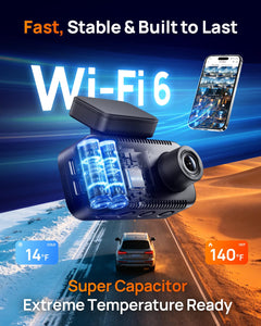 4K Front & Rear Dash Cam with LTE Remote Access & GPS