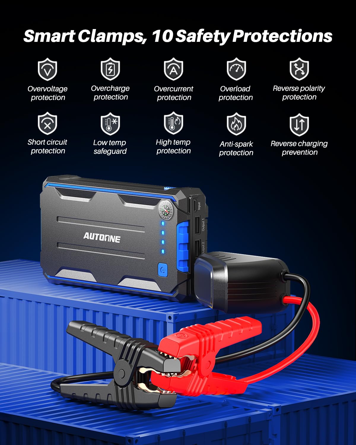 AUTOONE Jump Box for Car Battery Portable