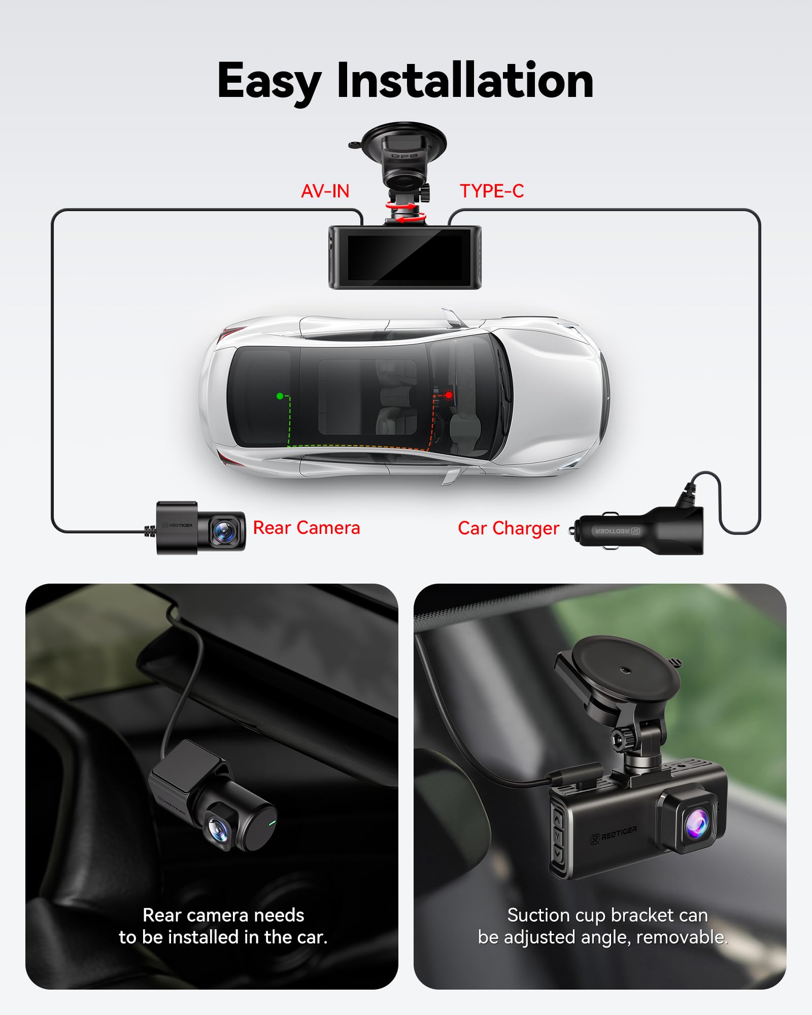 4K STARVIS 2 Dash Cam with GPS & Touch Screen