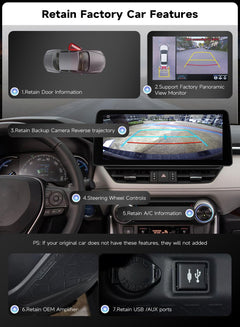 12.3" Android Car Stereo for Toyota RAV4 2019–2022
