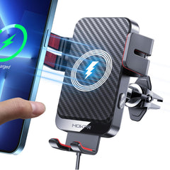 15W Auto-Clamping Wireless Car Charger Mount